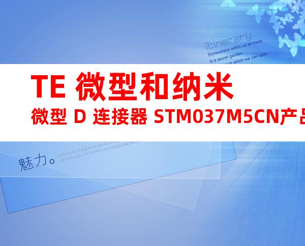 TE 微型和纳米微型 D 连接器 STM037M5CN产品图纸